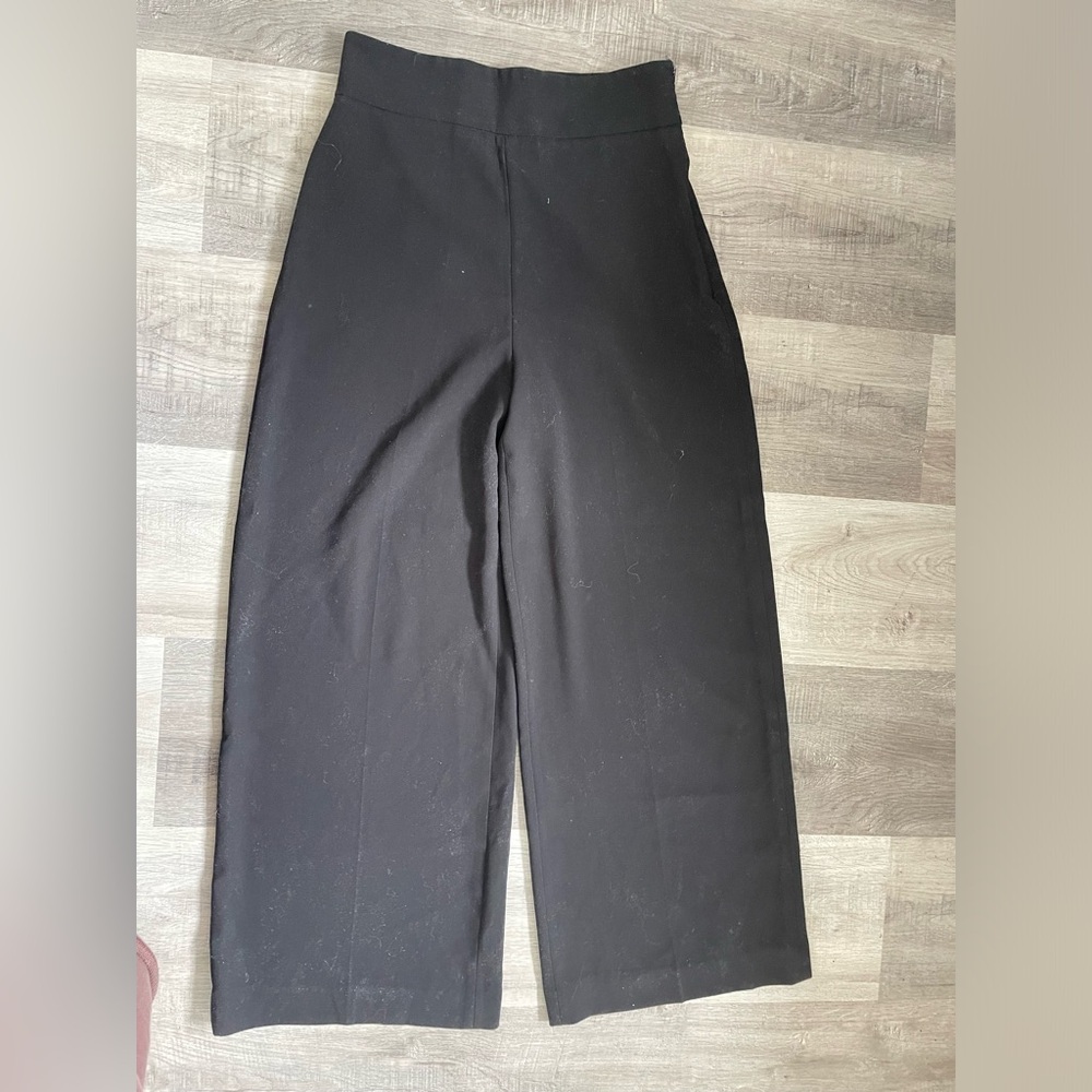 Zara Black Wide-Leg Pants